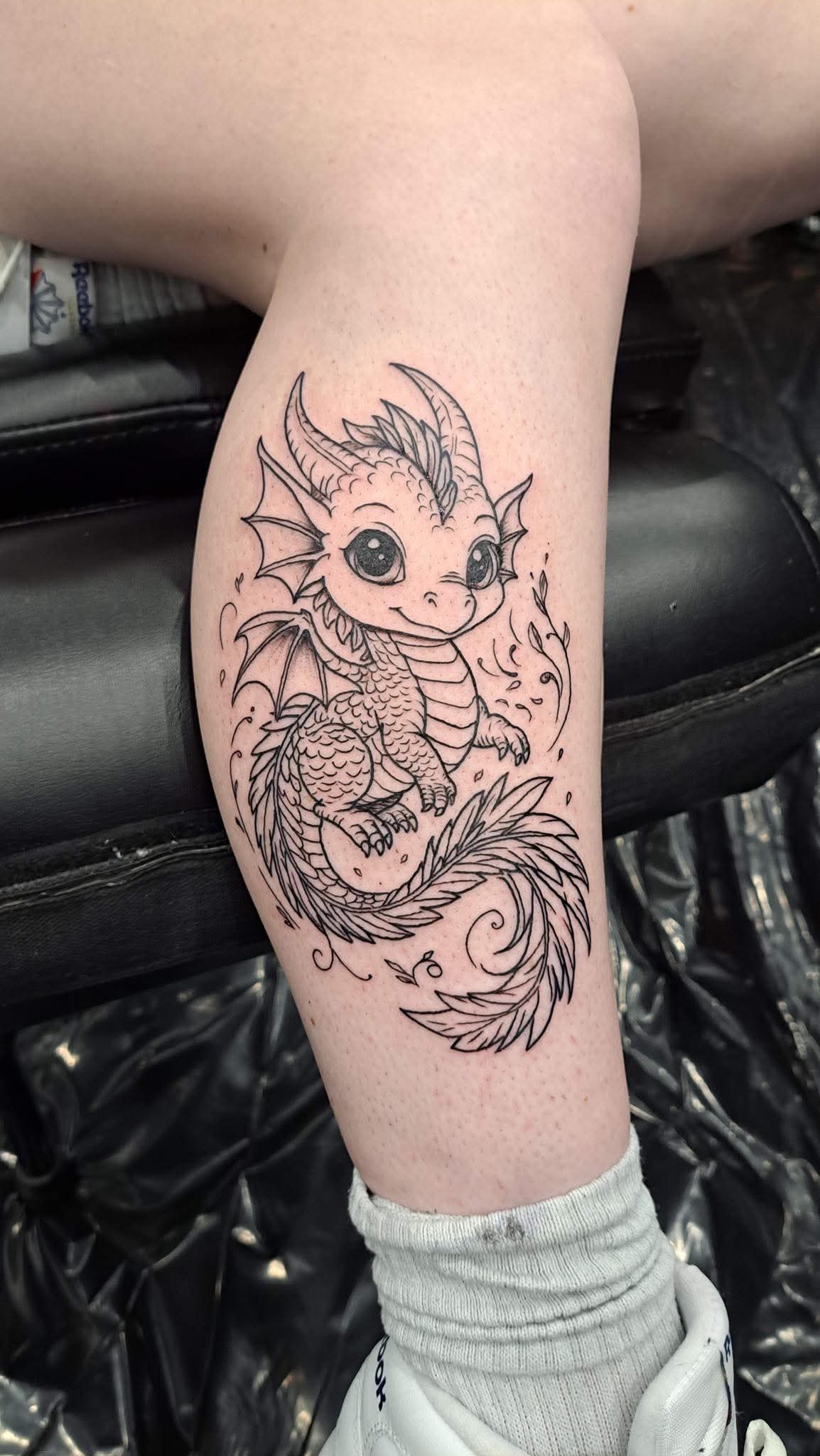 Custom tattoo by Adesa (Tattoo Mom) at Crafted Fate Art Collective