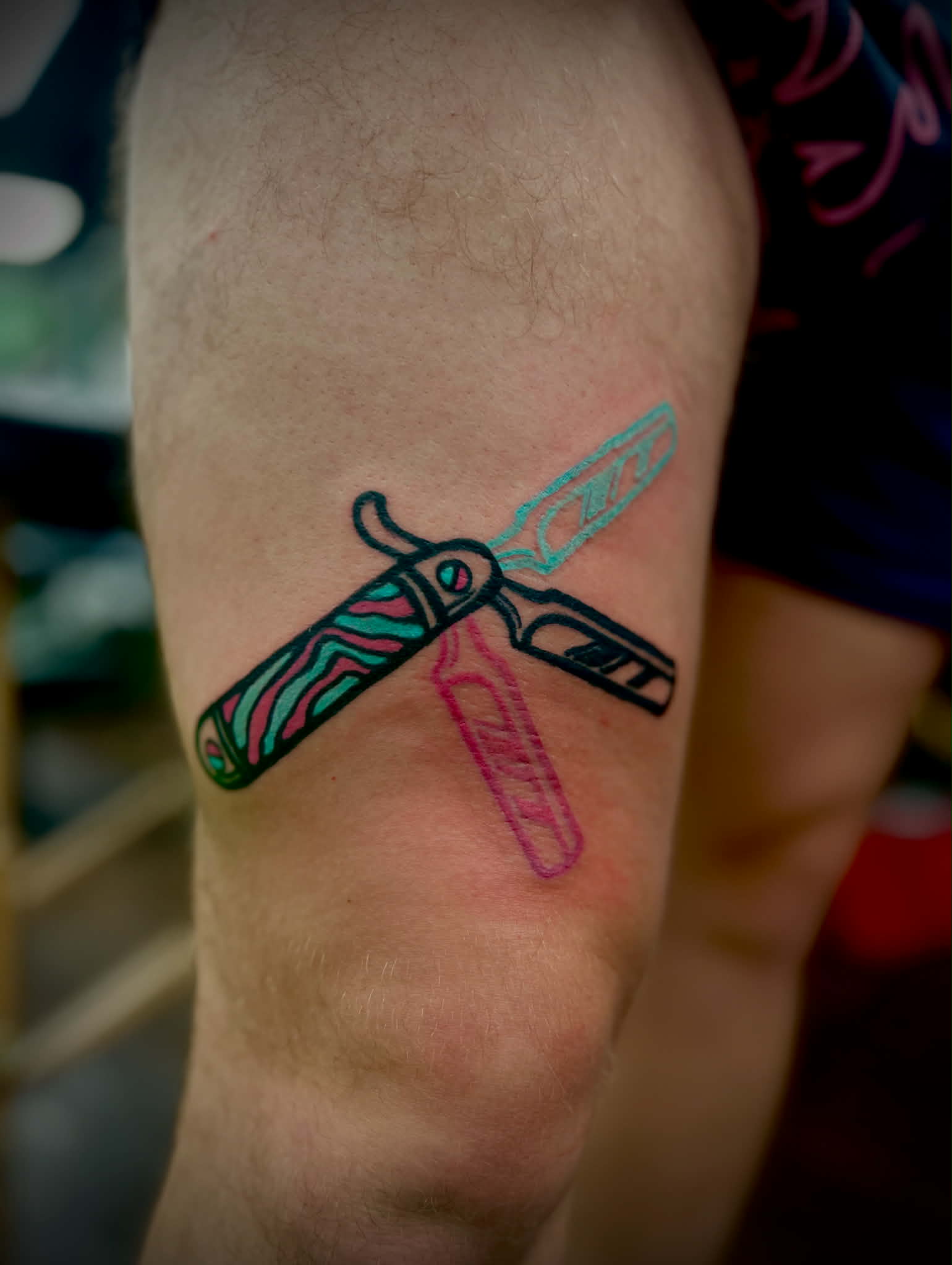 Custom tattoo by Jeffery at Crafted Fate Art Collective